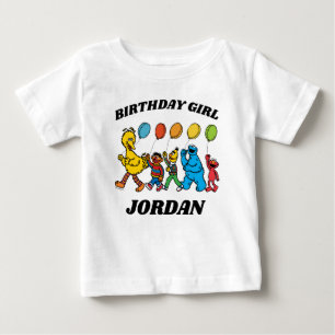 Sesame Street Pals Birthday Girl Birthday Baby T-Shirt