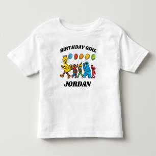 Sesame Street Pals   Birthday Girl Birthday Toddler T-shirt