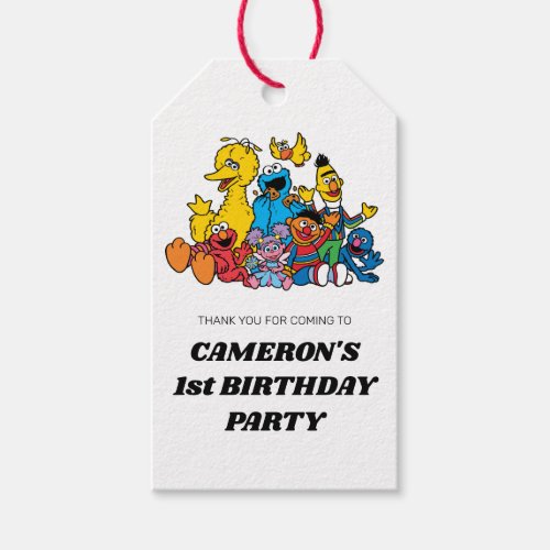 Sesame Street Pals Birthday Thank You Gift Tags