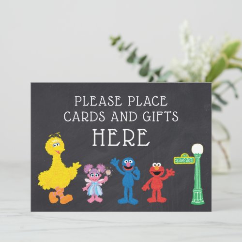 Sesame Street Pals Chalkboard  Cards  Gifts