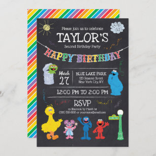 Sesame Street Birthday Invitations Zazzle