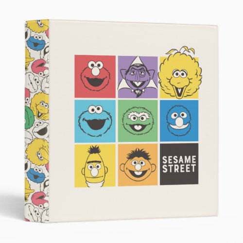 Sesame Street Pals  Color Blocks 3 Ring Binder