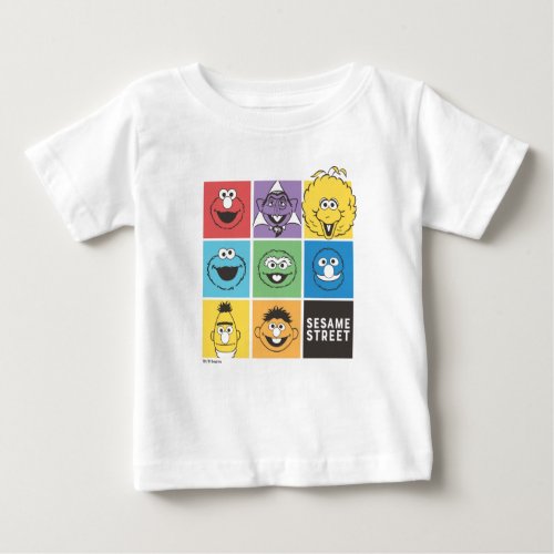 Sesame Street Pals  Color Blocks Baby T_Shirt