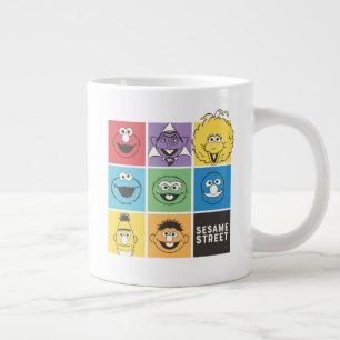 Sesame Street Pals Color Blocks Giant Coffee Mug