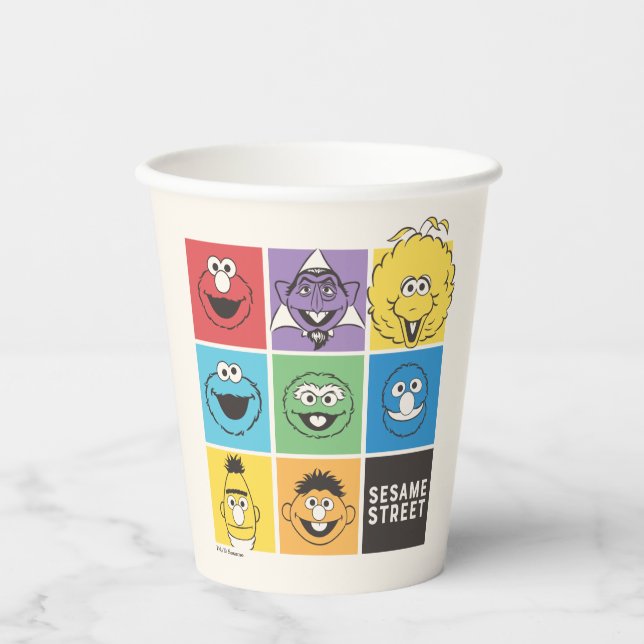 Sesame Street Pals | Color Blocks Paper Cups (Front)