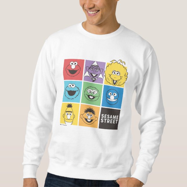Sesame Street Pals | Color Blocks Sweatshirt (Front)