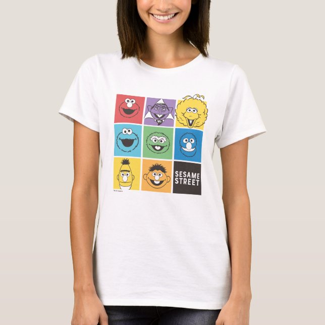 Sesame Street Pals | Color Blocks T-Shirt (Front)