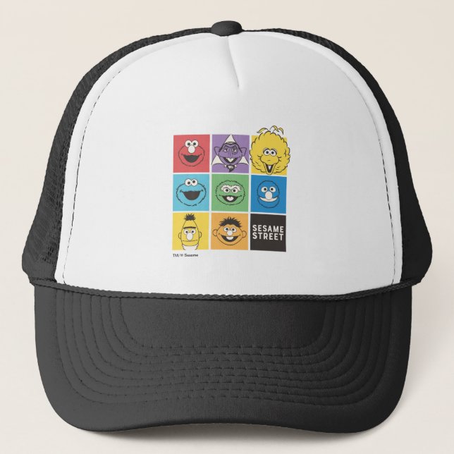 Sesame Street Pals | Color Blocks Trucker Hat (Front)