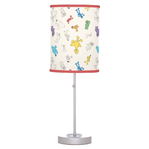 Sesame Street Pals  Colorful Vintage Pattern Table Lamp