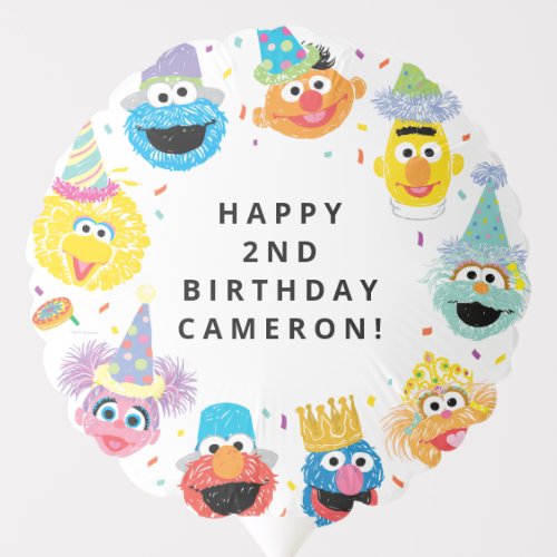 Sesame Street Pals Confetti Birthday Balloon