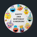 Sesame Street Pals Confetti Birthday Button<br><div class="desc">Add a festive touch to your celebration with the Sesame Street Pals Confetti Birthday Button. Featuring Elmo,  Cookie Monster,  Big Bird,  and Abby Cadabby surrounded by vibrant confetti accents,  this cheerful design is perfect for Sesame Street-themed parties. A fun accessory to make any birthday extra special.</div>