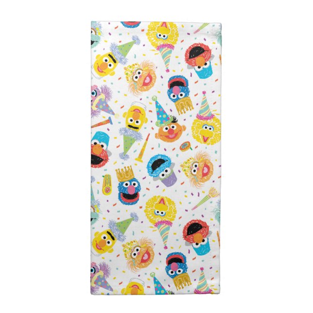 Sesame Street Pals Confetti Birthday Cloth Napkin (Half Fold)