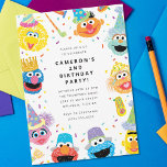 Sesame Street Pals Confetti Birthday Invitation<br><div class="desc">Celebrate your child's Birthday with these super cure Sesame Street confetti invitations. Personalize by adding all your party details! © 2023 Sesame Workshop. www.sesamestreet.org</div>