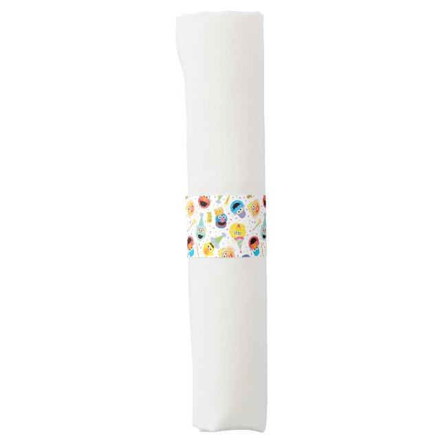 Sesame Street Pals Confetti Birthday Napkin Bands (Front)