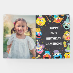 Sesame Street Pals Confetti Birthday Photo Banner