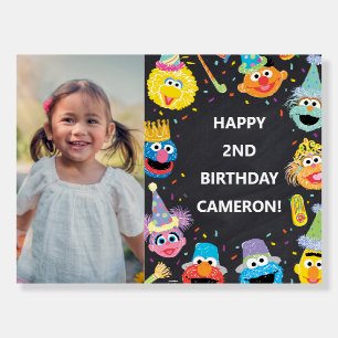 Sesame Street Pals Confetti Birthday Photo Foam Board