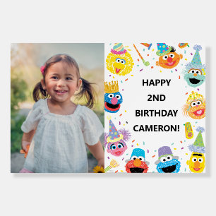 Sesame Street Pals Confetti Birthday Photo Foam Board