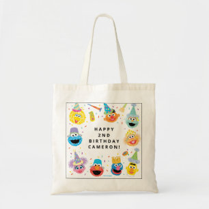 Sesame Street Pals Confetti Birthday Tote Bag