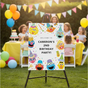 Sesame Street Pals Confetti Birthday Welcome Foam Board