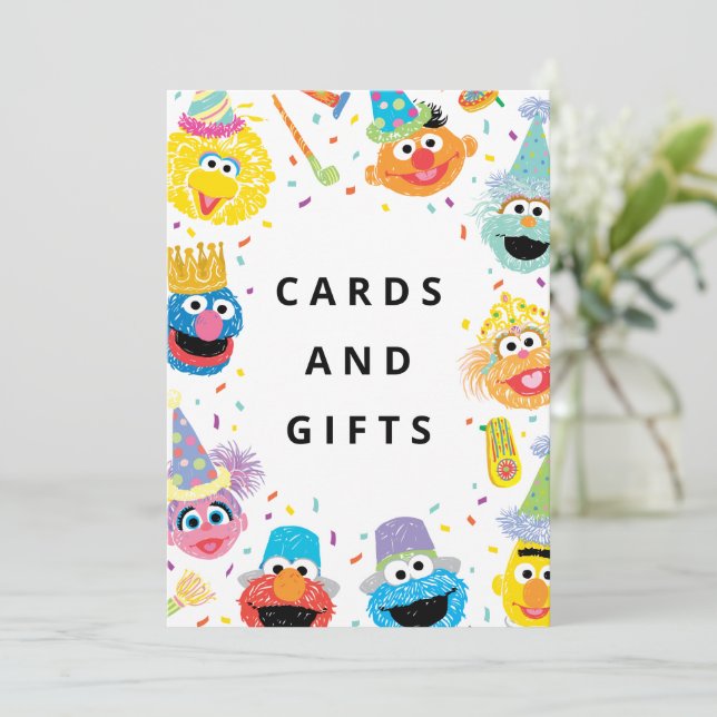 Sesame Street Pals Confetti | Cards & Gifts (Standing Front)