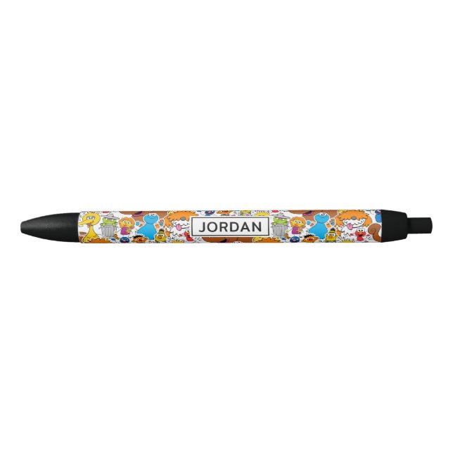 Sesame Street Pals Doodley Pattern | Add Your Name Pen (Front)