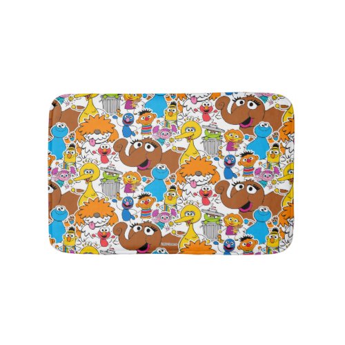 Sesame Street Pals Doodley Pattern Bath Mat