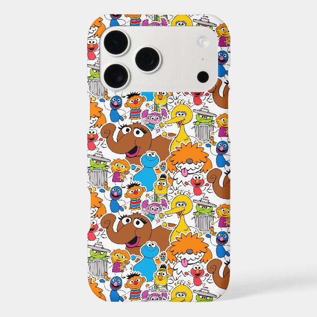 Sesame Street Pals Doodley Pattern Case-Mate iPhone Case (Back)