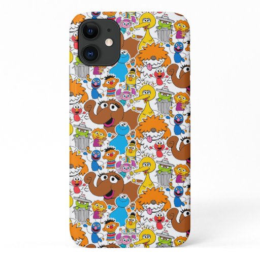 Sesame Street Pals Doodley Pattern iPhone 11 Case