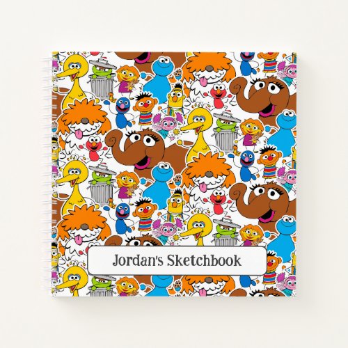Sesame Street Pals Doodley Pattern Drawing Notebook