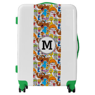 Sesame Street Pals Doodley Pattern Luggage