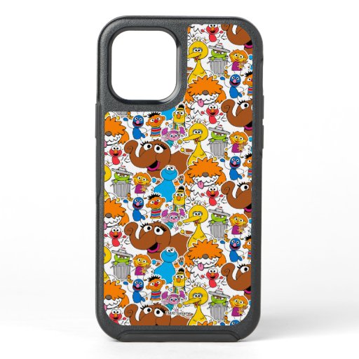 Sesame Street Pals Doodley Pattern OtterBox Symmetry iPhone 12 Case