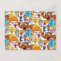 Sesame Street Pals Doodley Pattern