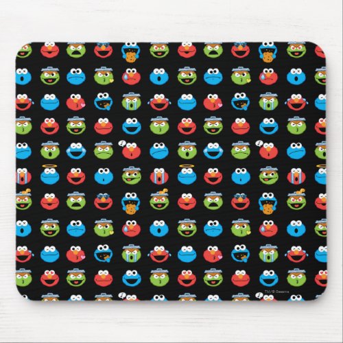 Sesame Street Pals Emoji Pattern Mouse Pad