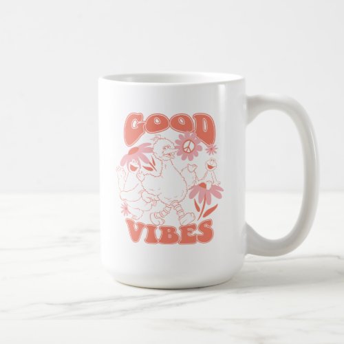 Sesame Street Pals  Good Vibes Coffee Mug