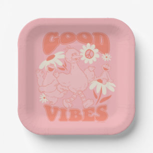 Sesame Street Pals   Good Vibes Paper Plates