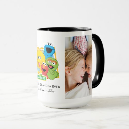 Sesame Street Pals  Grandpa _ Photo Mug