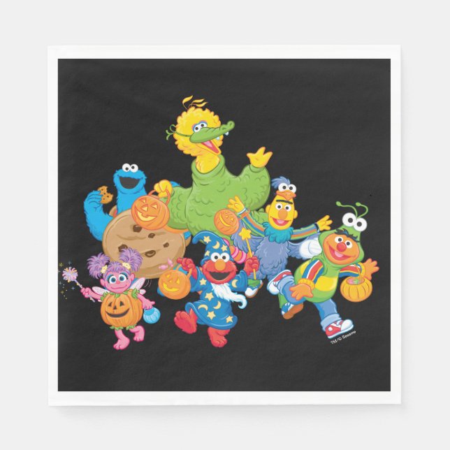 Sesame Street Pals | Halloween Costumes Napkins (Front)