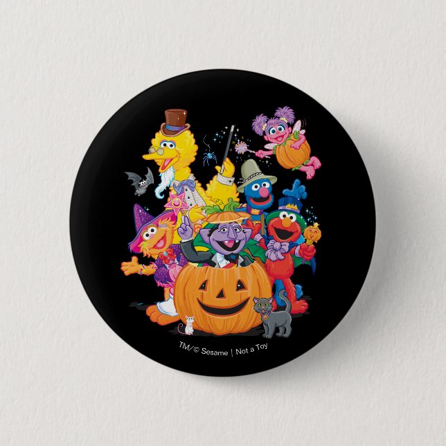 Sesame Street Pals | Happy Halloween Button (Front)