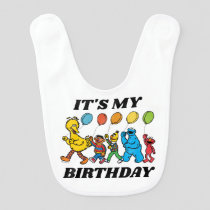 Sesame Street Pals | It's My Birthday Balloons Baby Bib