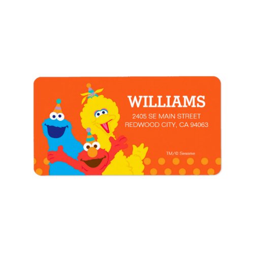 Sesame Street Pals Label