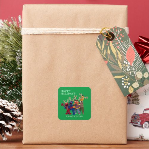 Sesame Street Pals  Merry Christmas Gift Tag