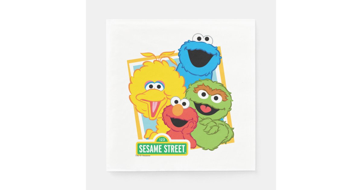 Sesame Street Pals Napkins Zazzle