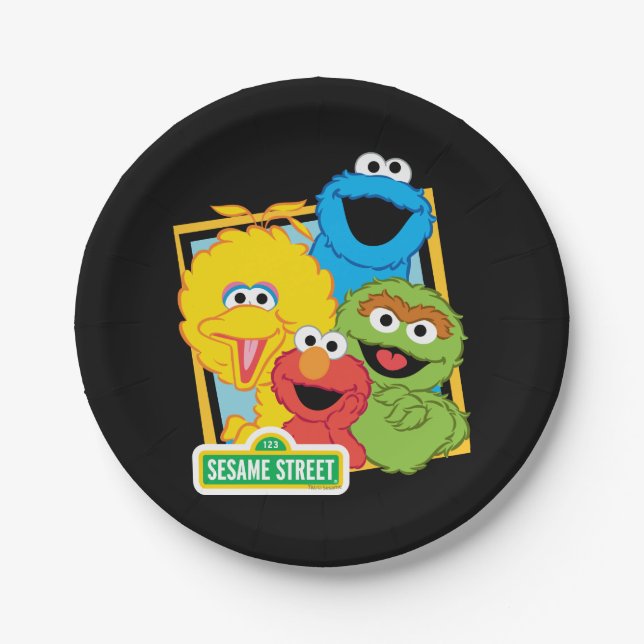 Sesame Street Pals Paper Plates (Front)