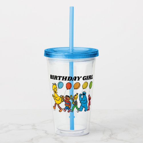 Sesame Street Pals  Party Balloons Acrylic Tumbler