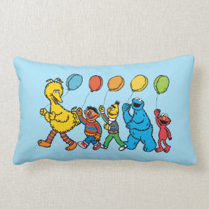 Sesame Street Pals Party Balloons Lumbar Pillow