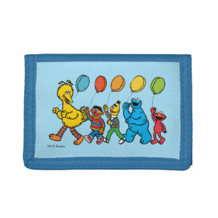 Sesame Street Pals Party Balloons Tri-fold Wallet