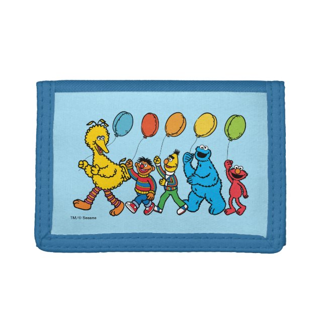 Sesame Street Pals | Party Balloons Trifold Wallet (Front)
