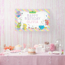 Sesame Street Pals Pastel | 1st Birthday Banner