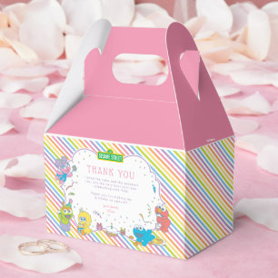 Sesame Street Pals Pastel 1st Birthday Favor Boxes
