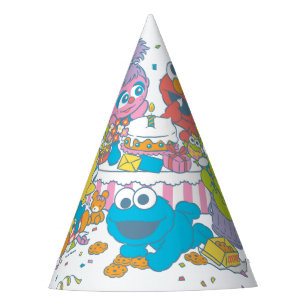 Sesame Street Pals Pastel   1st Birthday Party Hat